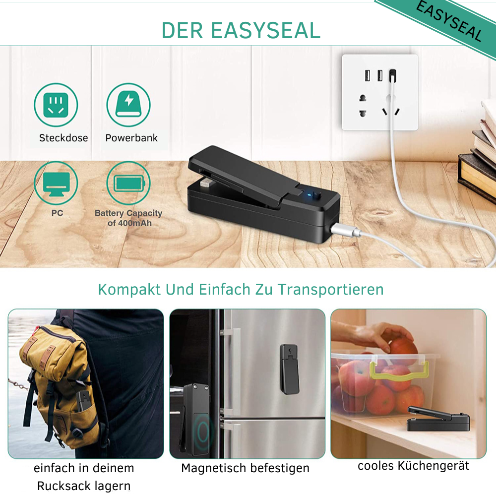 EasySeal - Schnelles, zuverlässiges Versiegeln auf Knopfdruck.