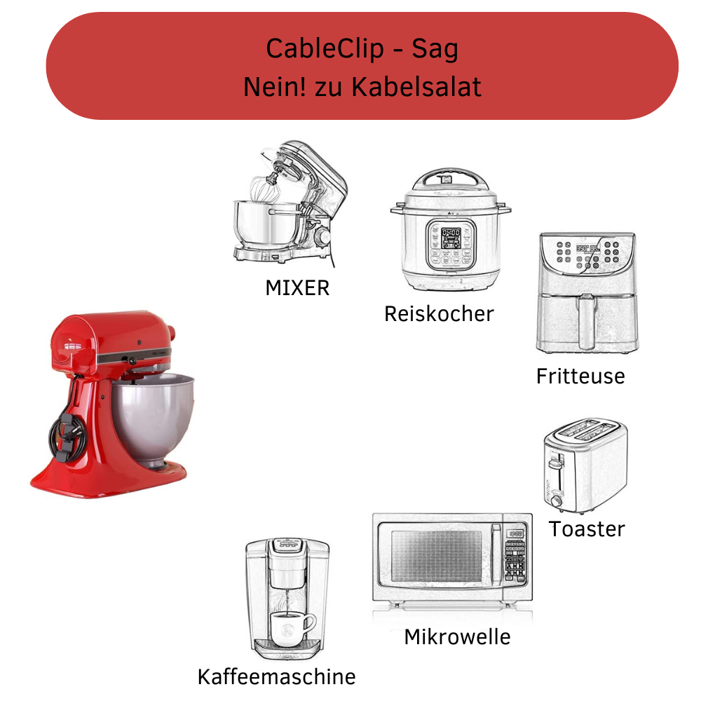 CableClip - Der Problemlöser bei Kabelsalat